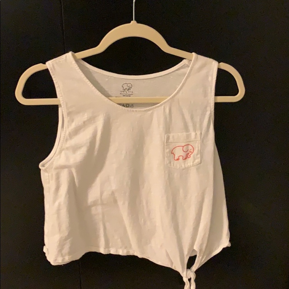 White Ivory Ella Cropped Tank Top